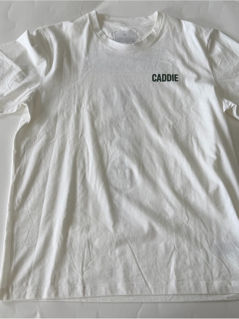 adidas Men's Adicross "Caddie" Graphic Crewneck Tee Size L NWOT 100% Cotton